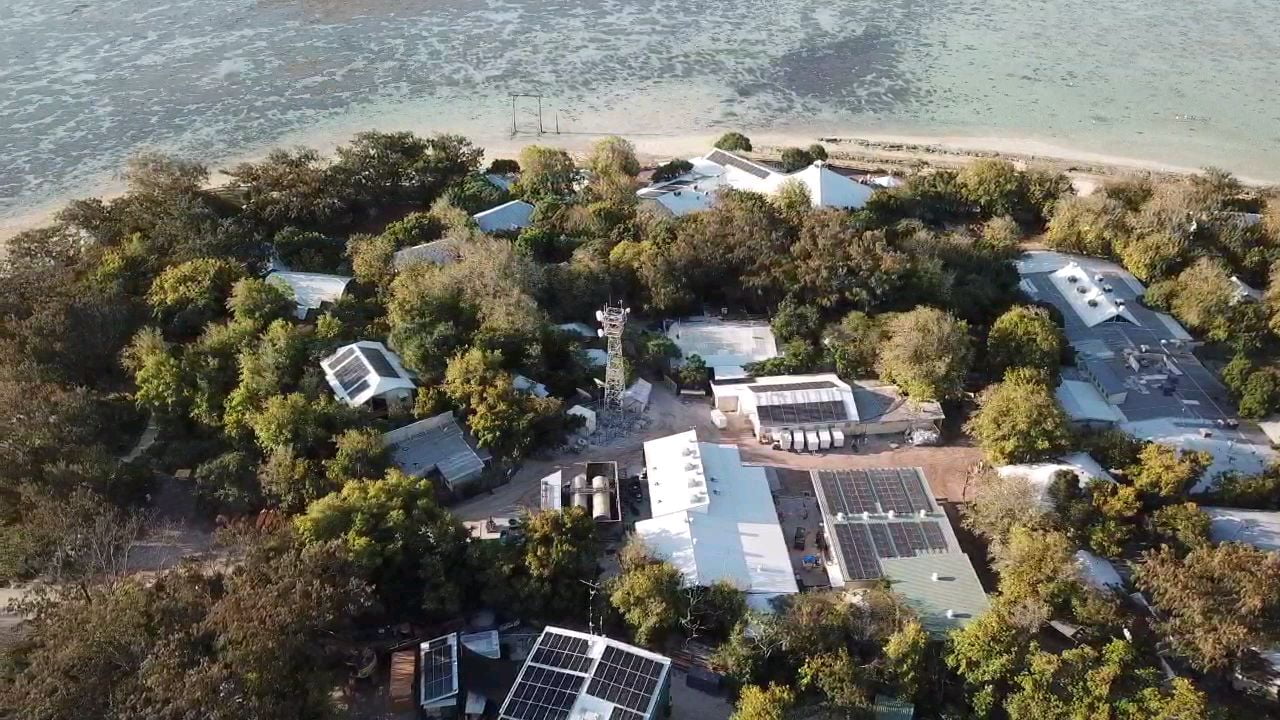 heron island drone